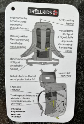 Image 1 from Kathrin of Trollkids - Kid's Fjell Trekker 15 - Walking backpack